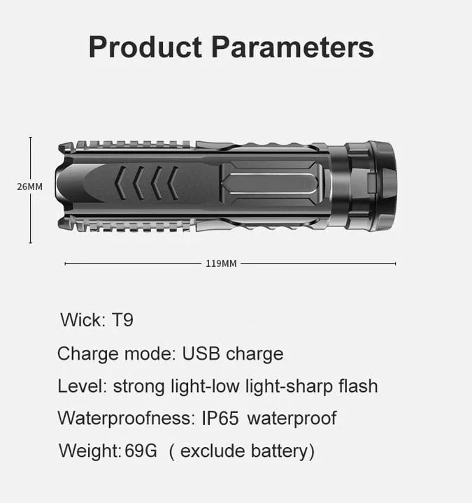 🎁2024 New Year Hot Sale🎁🔥Multifunctional Rechargeable Flashlight🔥