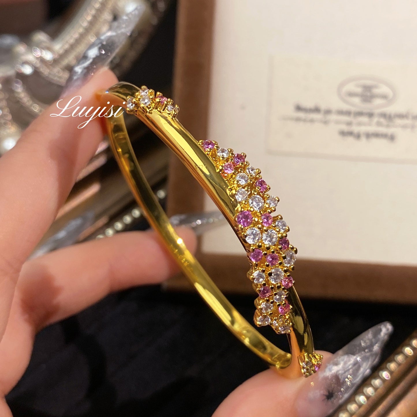 Rose Diamond Clasp Bracelet