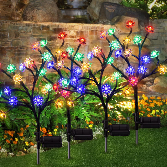 Last Day 70% OFF - 🔥IP65 Waterproof Solar Powered Cherry Blossom Lights