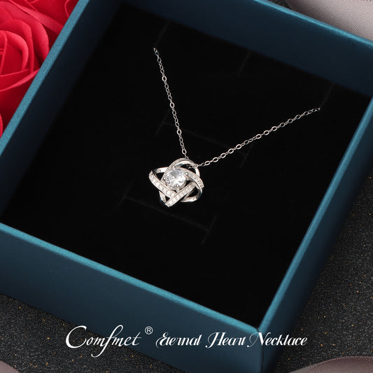 COMFMET Eternal Heart Necklace(Best Mother's Day Gift For MOM)