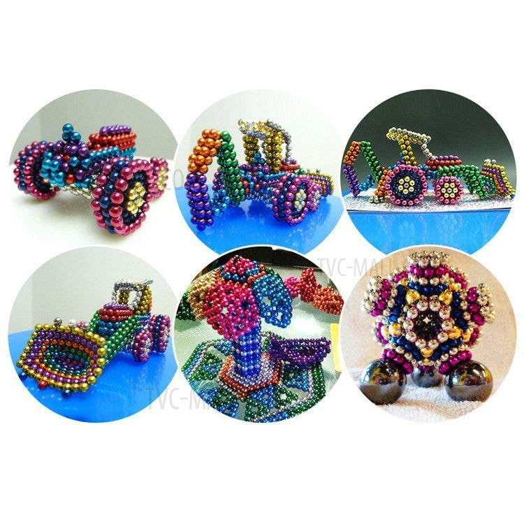 216pcs 3mm Magnetic Stress Relief Balls Magnet Cube Ball Magnetic Ball Educational Toy for Puzzle Kids Imagination