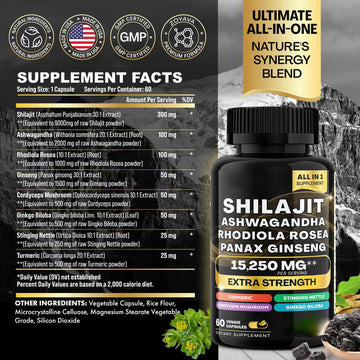 (Free Shipping)-Vitality Combo - Seaweed Multivitamin and Shilajit Power ComboMade in the USA with high potency herbal ingredients