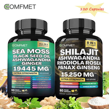 COMFMET-Vitality Combo - Seaweed Multivitamin and Shilajit Power Combo