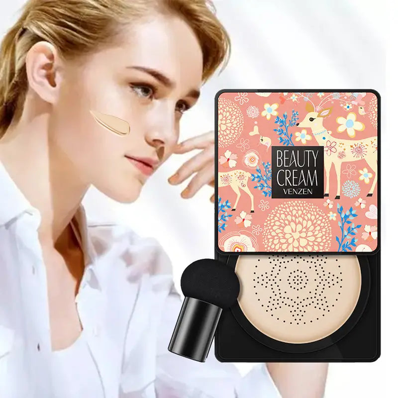 COMFMET™ 🔥2024 New Sale：Air Cushion Face Foundation Mushroom Head Concealer