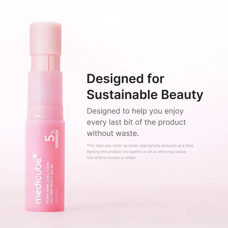 [NEW] [medicube] PDRN Pink Collagen Volume Multi Balm | All In One Volufiline, PDRN, NAD Stick for Youthful-Looking, Helping Look of Fine Lines, Firming Care, Anti-Aging Care | For Under-Eyes, Neck, Forehead, Smile Lines, Lip Care | Korean Skincare