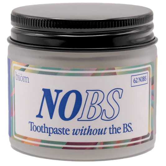 NOBS Toothpaste Tablets - Nano Hydroxyapatite, Fluoride Free, Plastic Free, Eco & Travel Friendly - Remineralize with NHA