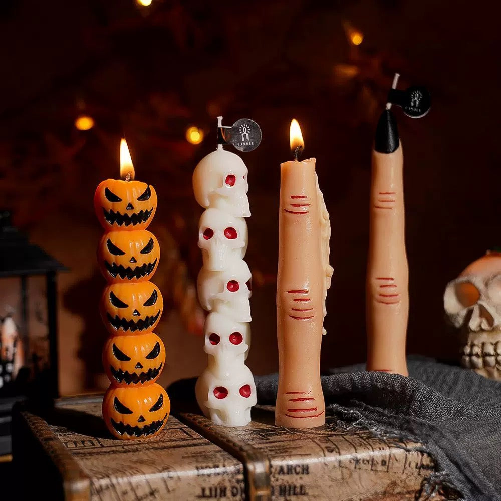 Skeleton Hand Candle Holder - Elegant Gothic Decor for Halloween & Home