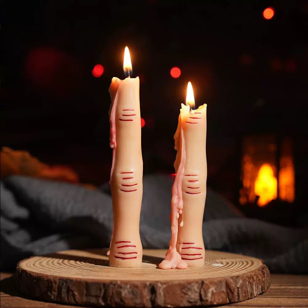 Skeleton Hand Candle Holder - Elegant Gothic Decor for Halloween & Home