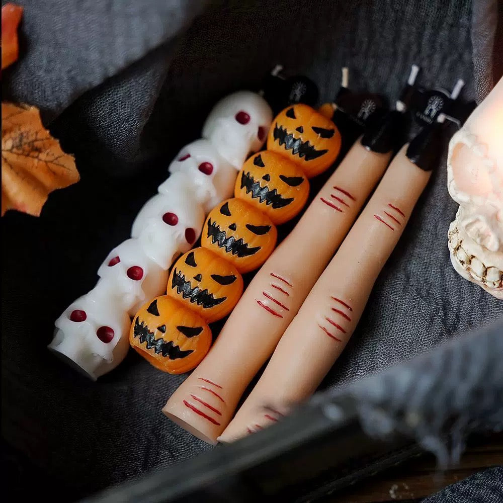 Skeleton Hand Candle Holder - Elegant Gothic Decor for Halloween & Home