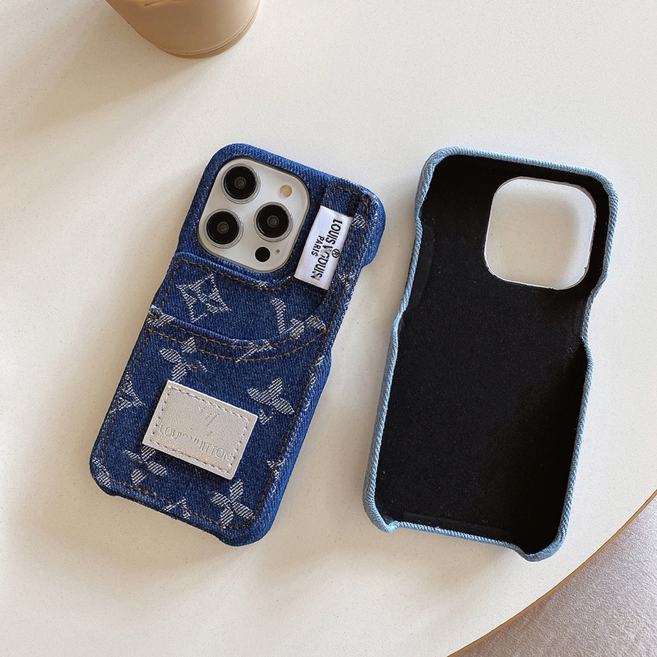 Distinctive denim fashion iPhone Case