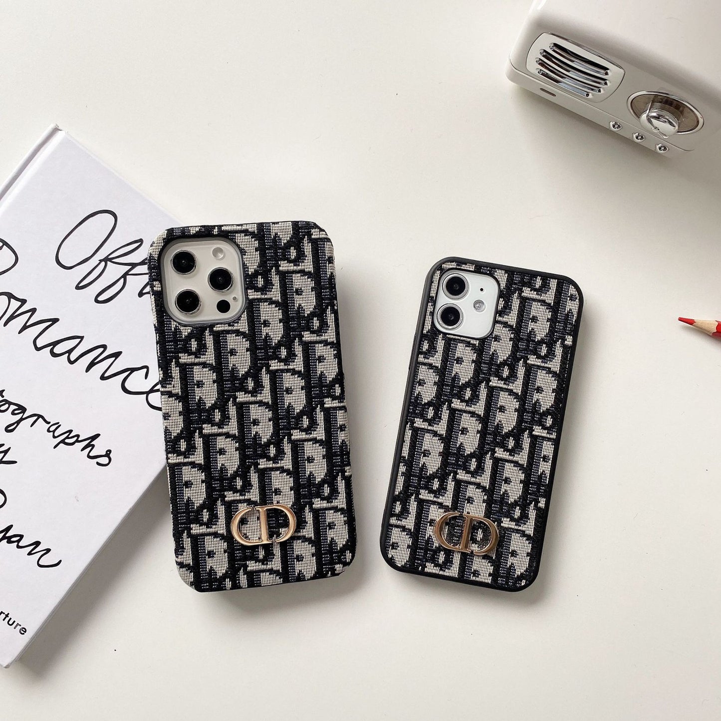 CD iPhone Case With Strap Black