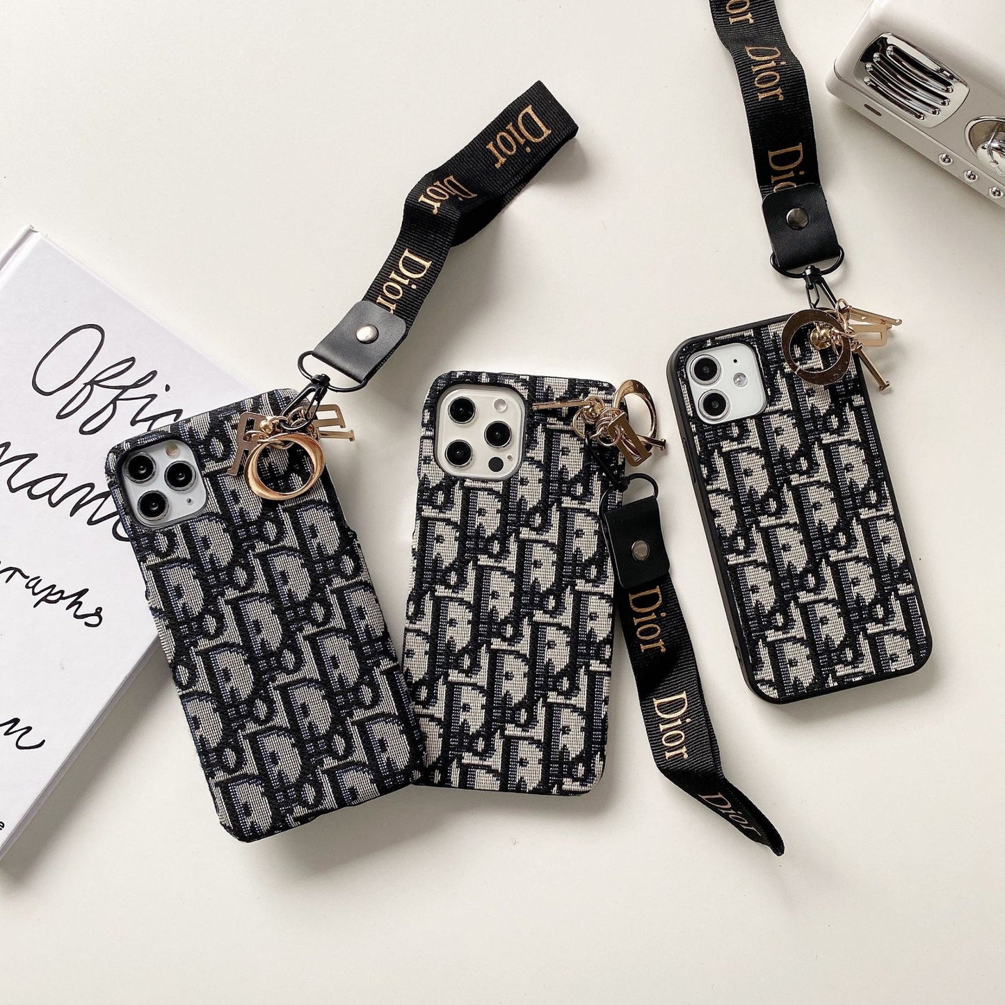 CD iPhone Case With Strap Black