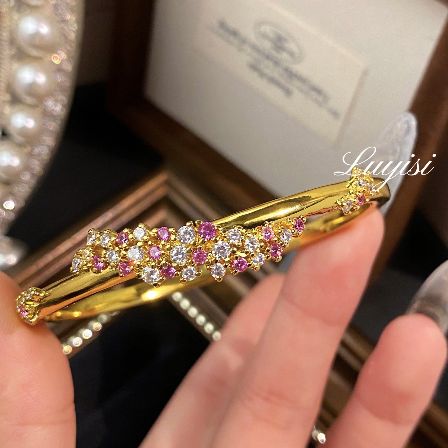 Rose Diamond Clasp Bracelet