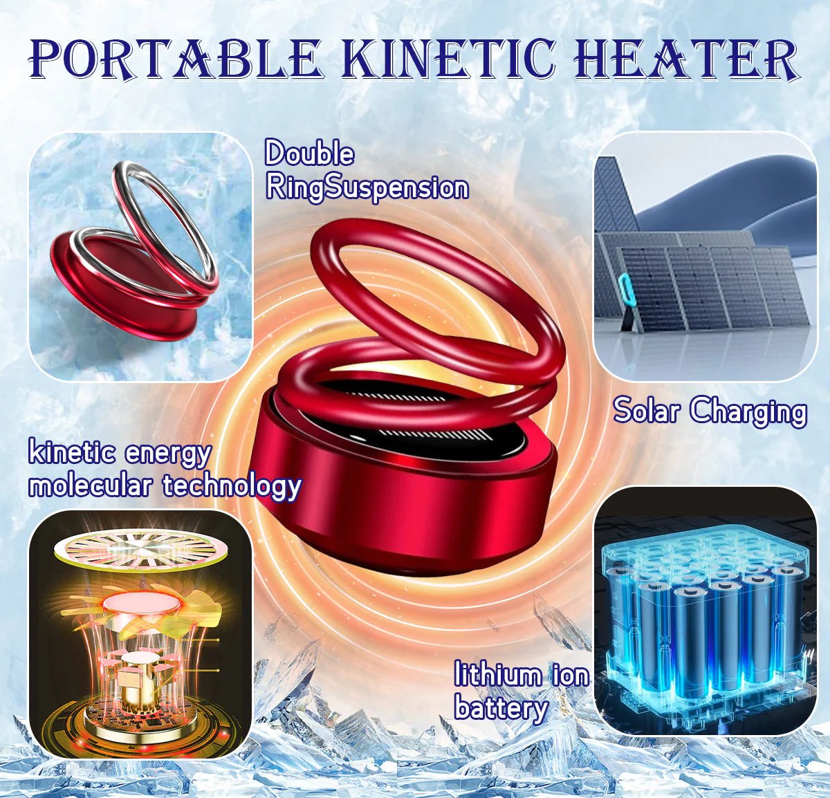 🎅Last Day Promotion 48% OFF-🎁-COMFMET™ Portable Kinetic Molecular Heater