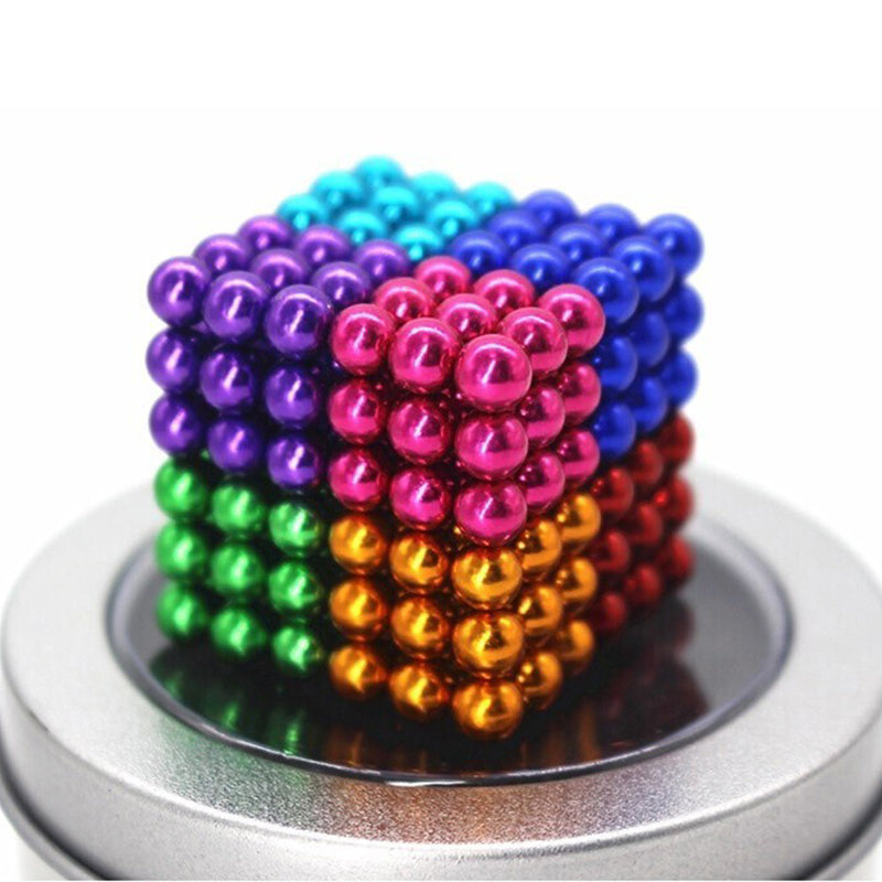 216pcs 3mm Magnetic Stress Relief Balls Magnet Cube Ball Magnetic Ball Educational Toy for Puzzle Kids Imagination
