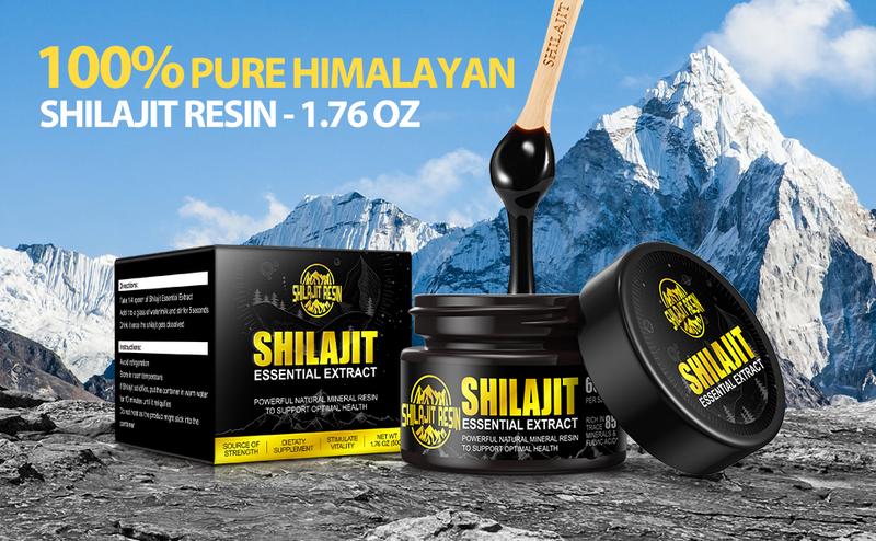 Pure Himalayan Organic ShilajitResin Natural Shilajit Resin with 85+ TraceMinerals, 50 Grams