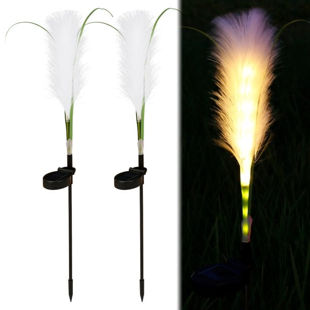 🔥Last Day 70% OFF - Solar Garden Lights Fiber Optic Reed Light