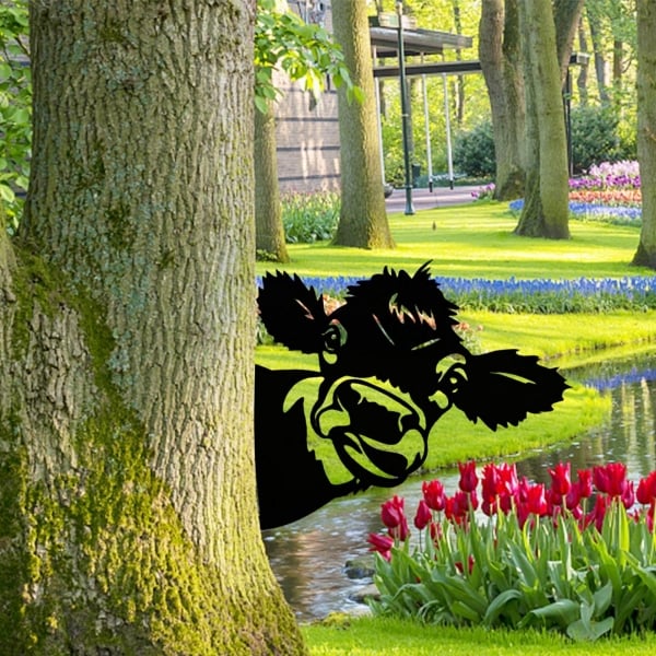 🔥LAST DAY 70% OFF🎁Peeping Metal Wall Decor Farm Wall Decor Outdoor Garden