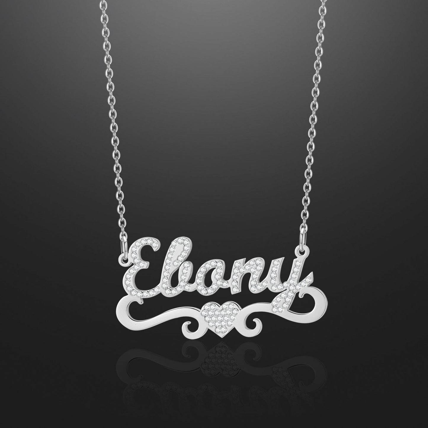 COMFMET TITLE NAME NECKLACE