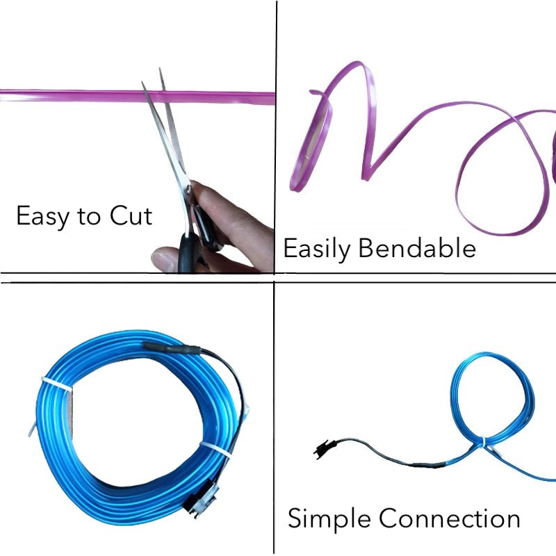 TOBRBECO™ Interior Neon LED Strip Lights