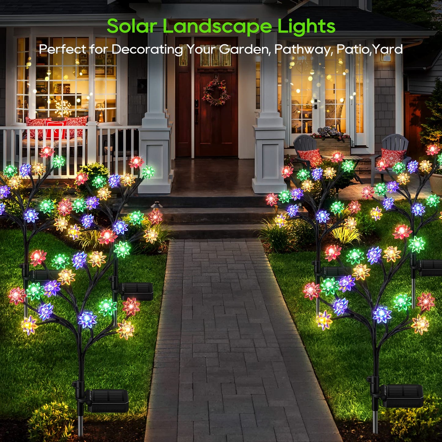 Last Day 70% OFF - 🔥IP65 Waterproof Solar Powered Cherry Blossom Lights