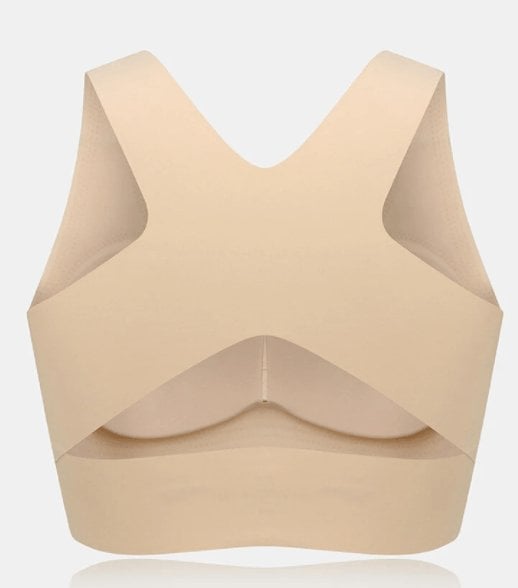 2PCS Unwired Front Buckle Push Up Adjustable Seamless Tank Bra