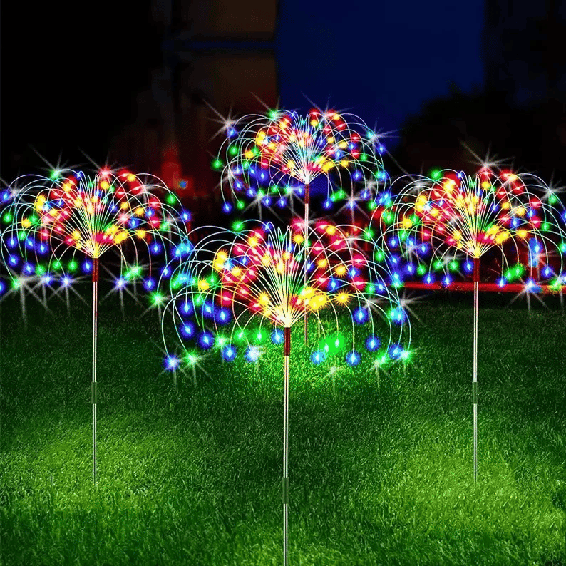 [ 70% OFF Sale Ends In Today]- Waterproof  Solar Garden  Fireworks Lamp