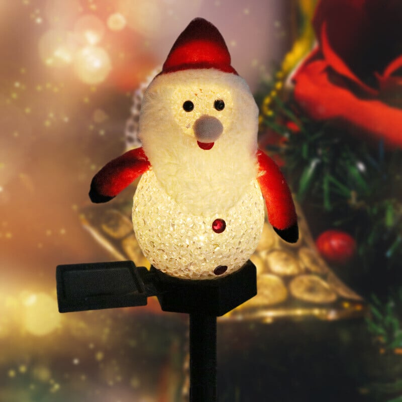 🔥Last day 70% off🔥 -- Waterproof solar snowman lamp