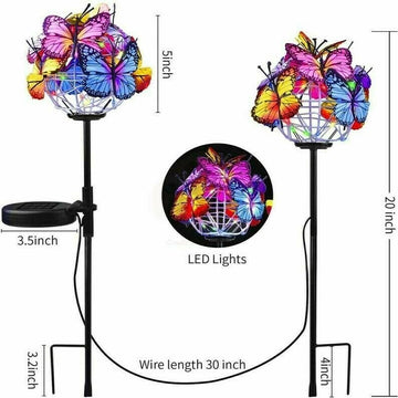 🔥70% OFF Sale Ends In Today🔥Solar Stake Lights Butterflies Decor Lights ( BUY 1 GET 1 )