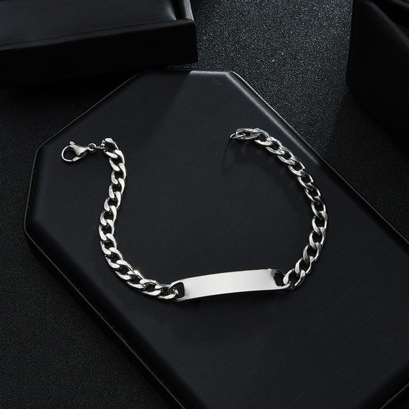 Couples Engraved Bracelet Set