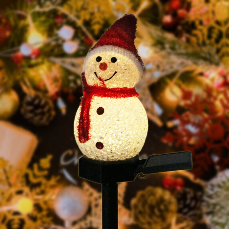 🔥Last day 70% off🔥 -- Waterproof solar snowman lamp
