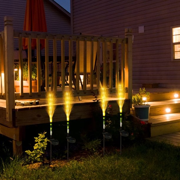 🔥Last Day 70% OFF - Solar Garden Lights Fiber Optic Reed Light