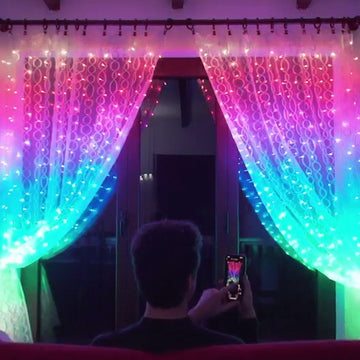🌈Smart Custom LED Decorative Rainbow curtain lights