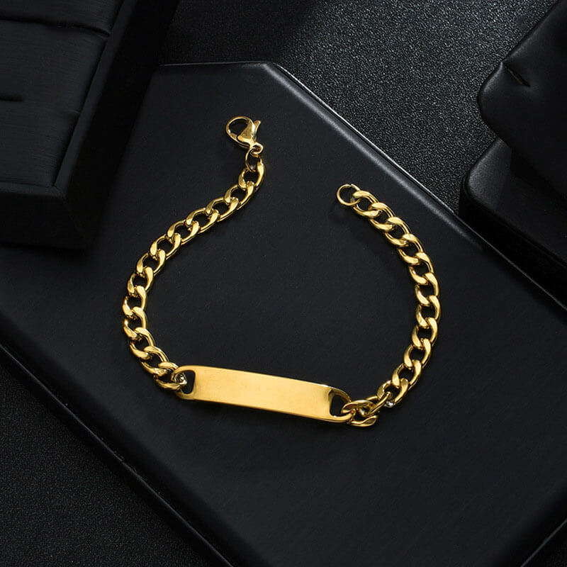 Couples Engraved Bracelet Set