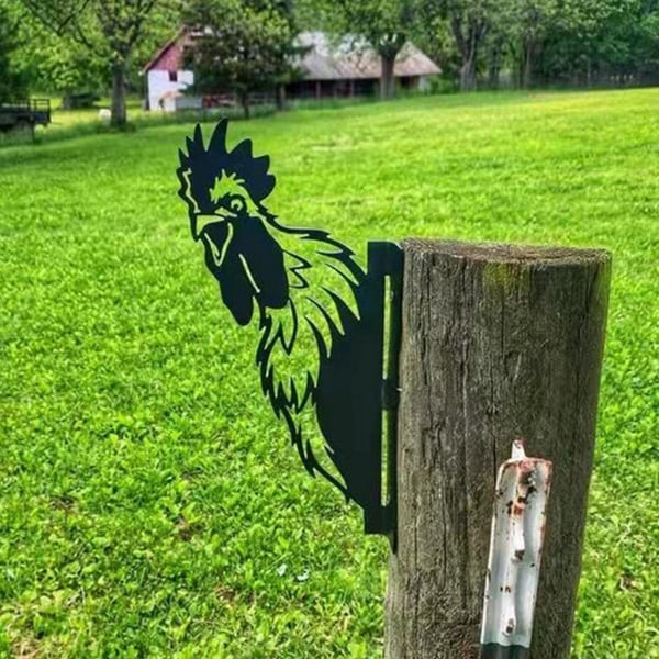 🔥LAST DAY 70% OFF🎁Peeping Metal Wall Decor Farm Wall Decor Outdoor Garden