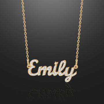 COMFMET TITLE NAME NECKLACE