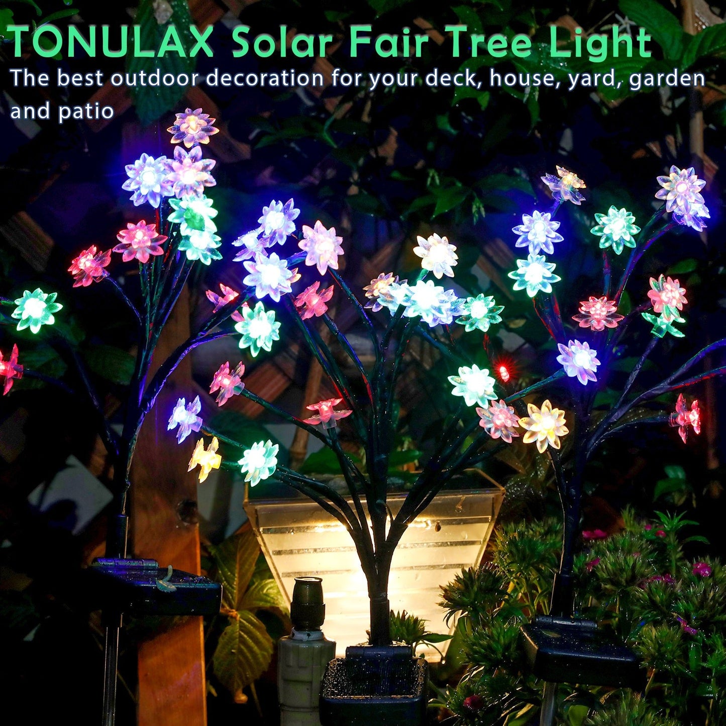 Last Day 70% OFF - 🔥IP65 Waterproof Solar Powered Cherry Blossom Lights