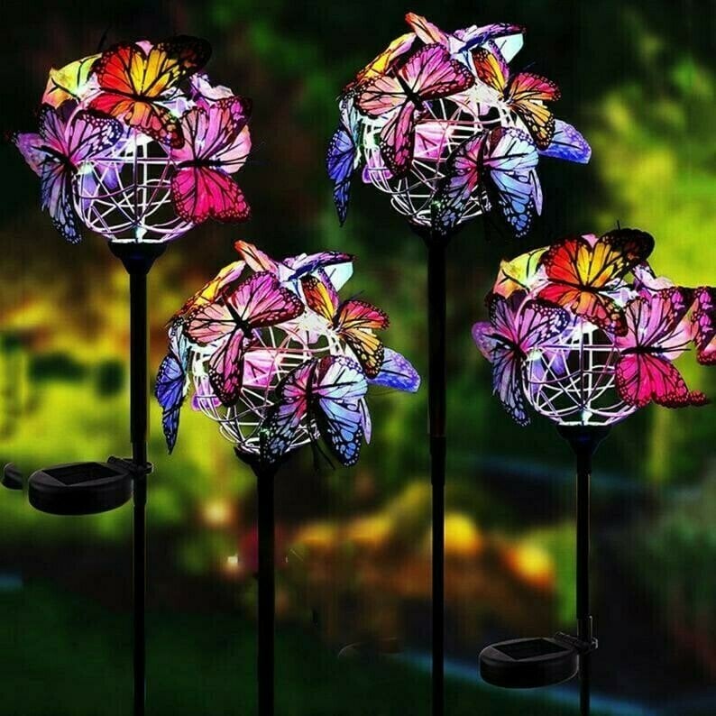 🔥70% OFF Sale Ends In Today🔥Solar Stake Lights Butterflies Decor Lights ( BUY 1 GET 1 )