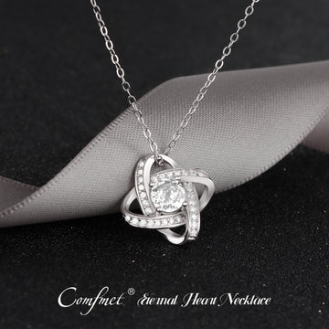 COMFMET Eternal Heart Necklace（Best Mother's Day Gift For MOM）