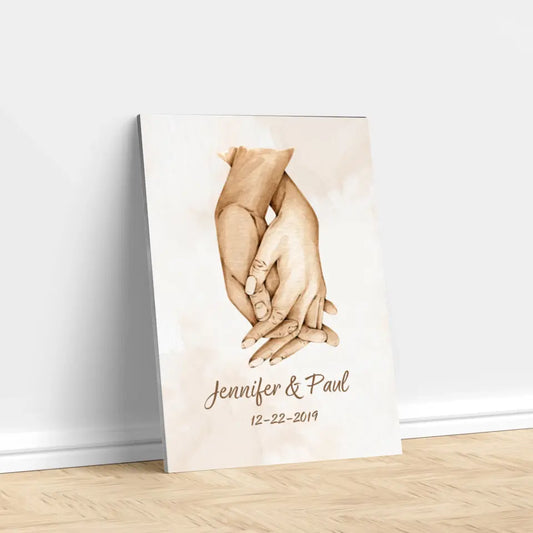 Personalized Canvas "Hand in hand"