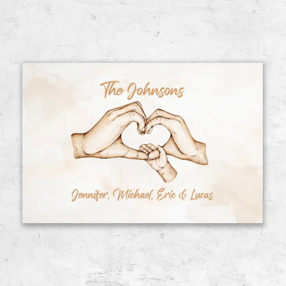 Personalized Canvas "Family Happiness"