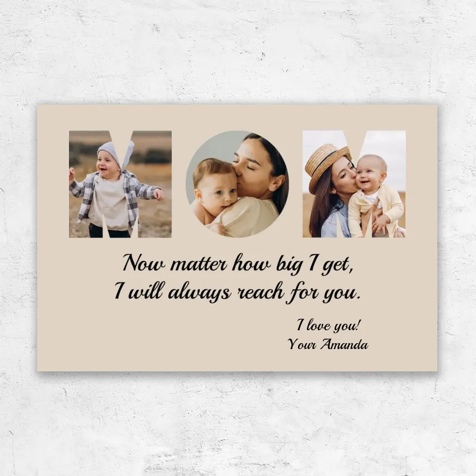 MOM Custom Photo Canvas Gift
