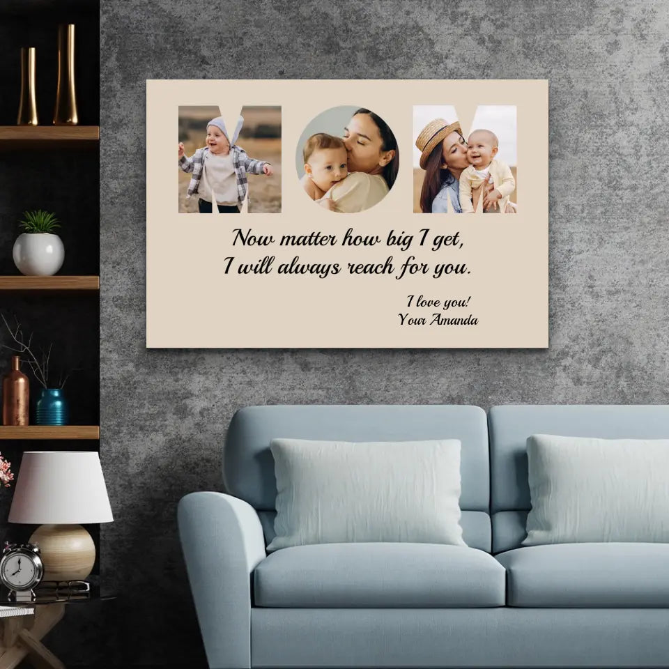 MOM Custom Photo Canvas Gift
