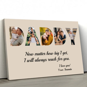 DAD Custom Photo Canvas Gift