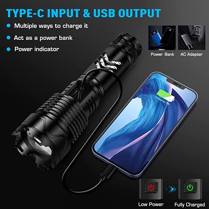 COMFMET™ 2PCS Tactical LED Flashlight