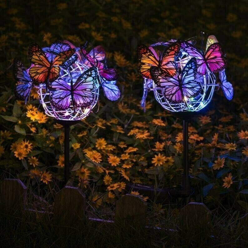 🔥70% OFF Sale Ends In Today🔥Solar Stake Lights Butterflies Decor Lights ( BUY 1 GET 1 )