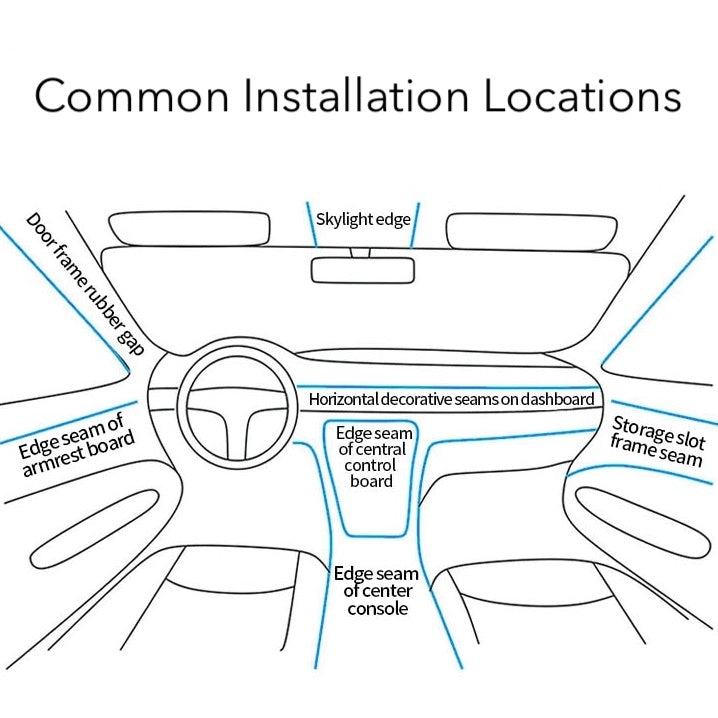 TOBRBECO™ Interior Neon LED Strip Lights