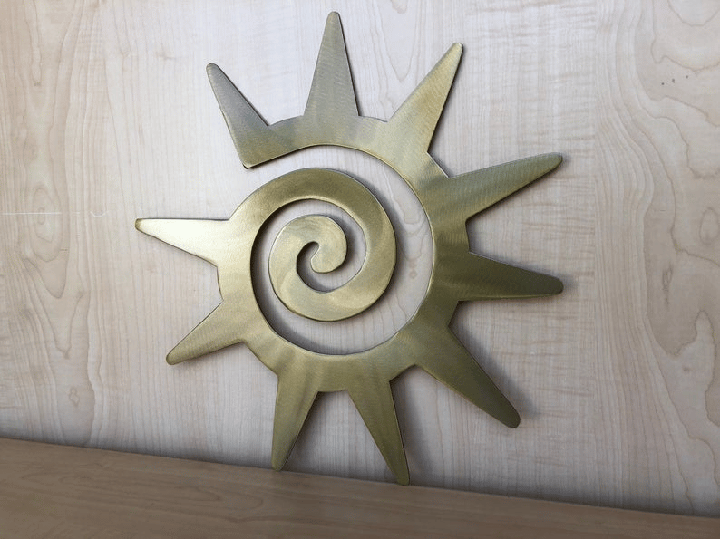 "Sun" Metal Wall Art