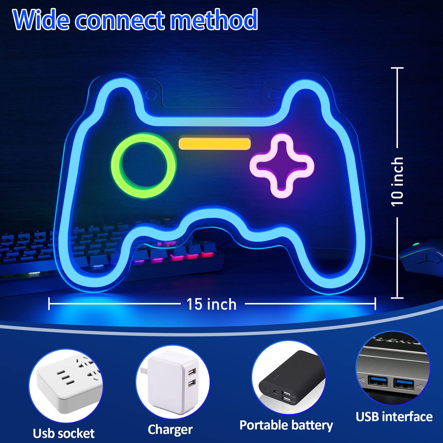 New Arrival Neon Light Gamepad