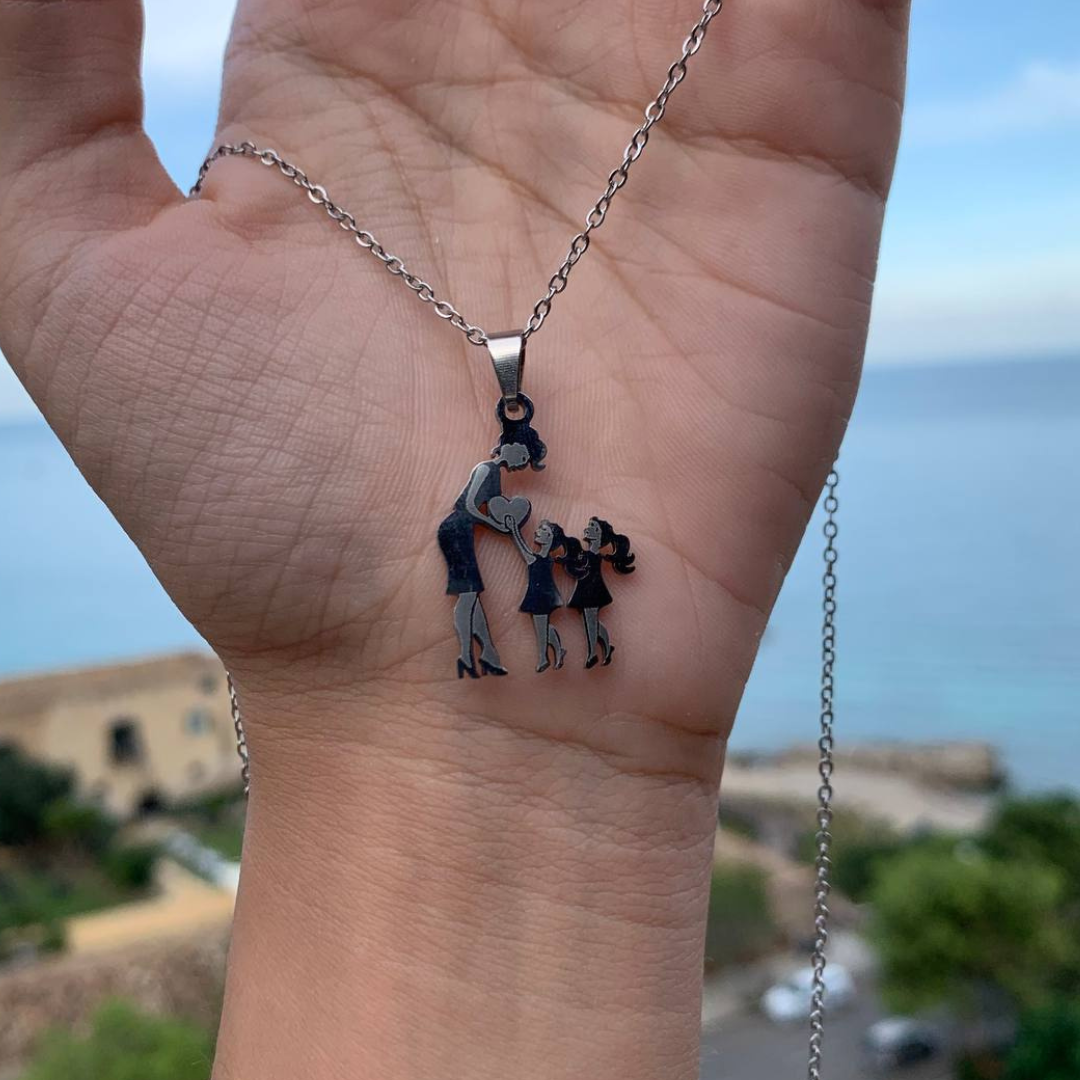 Collana Cuore Madre E Figlia In Argento Sterling - Con Citazione - Foto 5